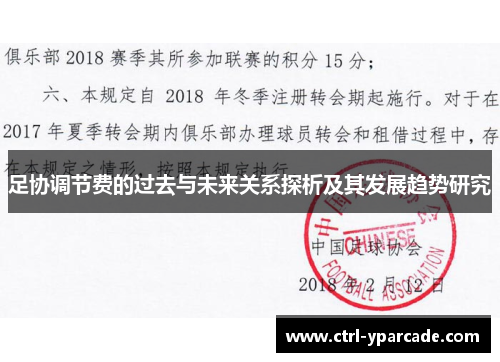 足协调节费的过去与未来关系探析及其发展趋势研究 足协调节费的过去与未来关系探析及其发展趋势研究